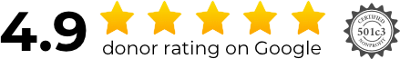 4.9 Google rating & 501c3 Nonprofit